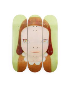 Yoshitomo Nara Miss Margaret Skateboard Triptych