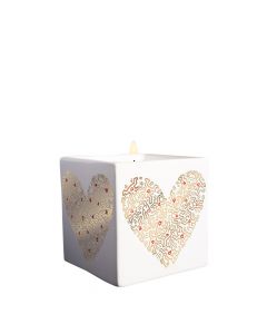 Keith Haring Perfumed Candle-Gold Pattern Heart