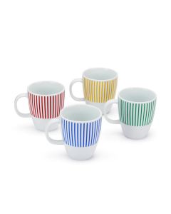 Bodum Jazz Porcelain Mugs - Set of 4