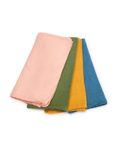 Stonewashed Linen Napkins - Set of 4