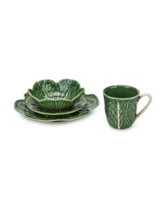 Cabbage Ceramic Dinnerware - Set of 4