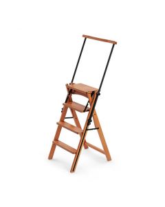 Eletta Convertible Wooden 4-Step Ladder & Chair