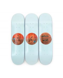 Jeff Koons Three Ball 50/50 Tank Skateboard Triptych