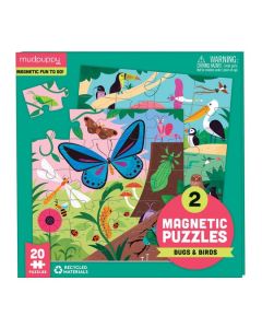 Bugs & Birds Magnet Puzzles - 20 Pieces