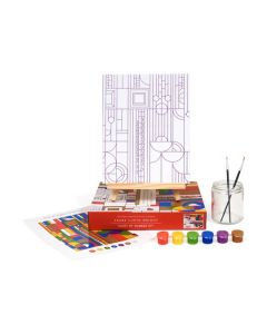 Frank Lloyd Wright Saguaro Forms & Cactus Flowers Paint-by-Number Kit