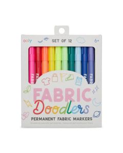Fabric Doodlers Permanent Markers - Set of 12