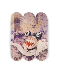 Takashi Murakami 727 Skateboard Triptych