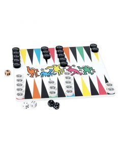 Keith Haring Backgammon and Checkers Set