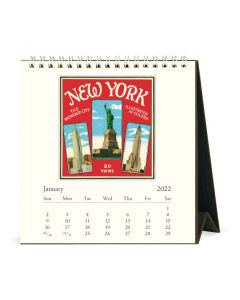 2022 New York Vintage Desk Calendar