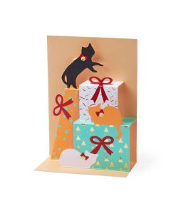 Festive Feline Holiday Card