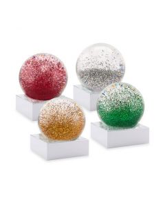 Colorful Small Snow Globes - Set of 4