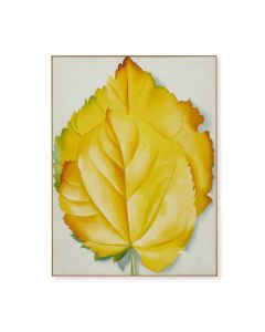 Georgia O'Keeffe 2 Yellow Leaves Framed Poster