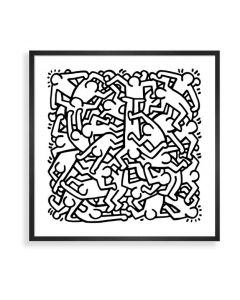Keith Haring Party of Life Framed Print