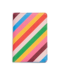 Multicolor Striped Passport Case