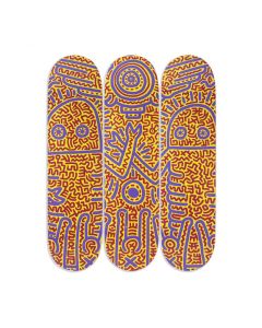 Keith Haring Untitled (1984) Skateboard Triptych