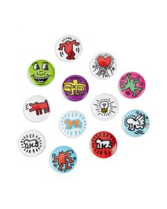 Keith Haring Buttons - Set of 12