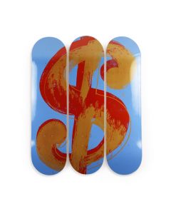 Andy Warhol Dollar Sign Skateboard Triptych