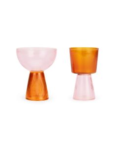 Oorun Didun Glass Cups by Yinka Ilori
