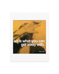 Matted Print Andy Warhol: art is