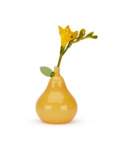 Glass Pear Bud Vase