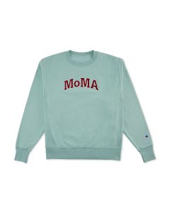 Champion Garment-Dyed Crewneck Sweatshirt - MoMA Edition Nimbus Green