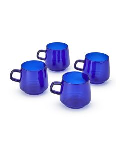 Midnight Glass Drinkware - Mug Set of 4